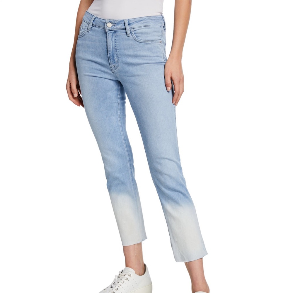 Sanctuary Modern Staight Crop Dip Dye Ombre Jeans